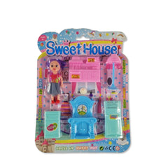 Sweet House Doll Set - Kompletan Set za Igru sa Lutkicom i Nameštajem